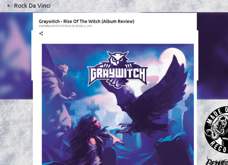 Graywitch Rise of the Witch Rock Da Vinci review