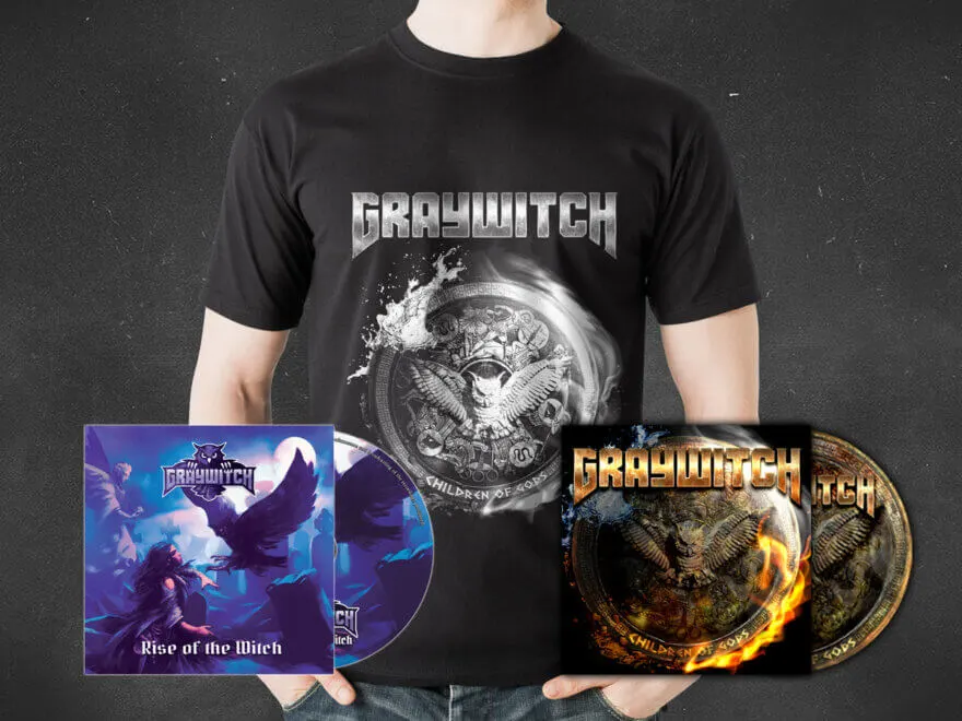 Graywitch Children of Gods CD + Rise of the Witch CD + Children of Gods T-Shirt